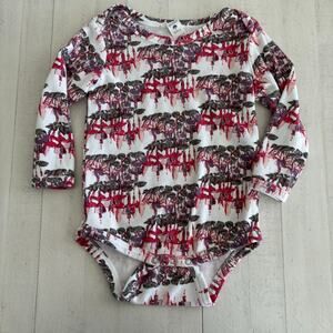 Kate Quinn Huckleberry Foliage 100% Organic Cotton Lap Neck Bodysuit 18-24m EUC